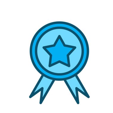 Ödül simgesi soyut arkaplanda izole edildi