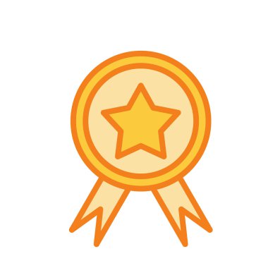 Ödül simgesi soyut arkaplanda izole edildi