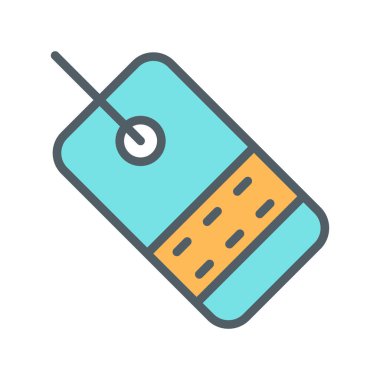 Etiket simgesi soyut arkaplanda izole edildi