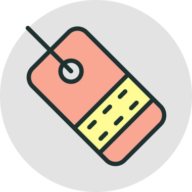 Etiket simgesi soyut arkaplanda izole edildi