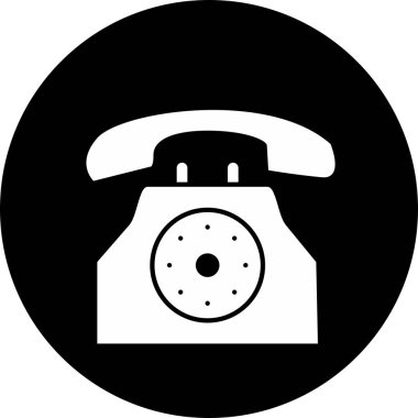 telefon simgesi soyut bir grupta izole edildi