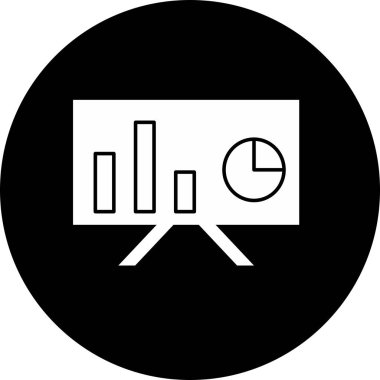 Sunum simgesi soyut arka grupta izole edildi