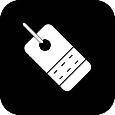 Etiket etiketi simgesi soyut bir grupta izole edildi