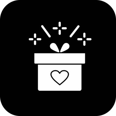 Arkaplan grubunda hediye simgesi izole edildi