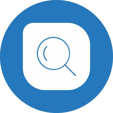 Soyut arkaplanda arama simgesi izole edildi