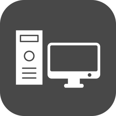 Bilgisayar simgesi soyut bir grupta izole edildi