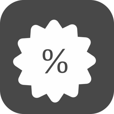 Soyut arka grupta yüzdelik simge izole edildi