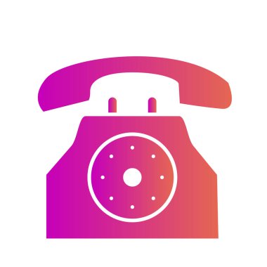 telefon simgesi soyut bir grupta izole edildi