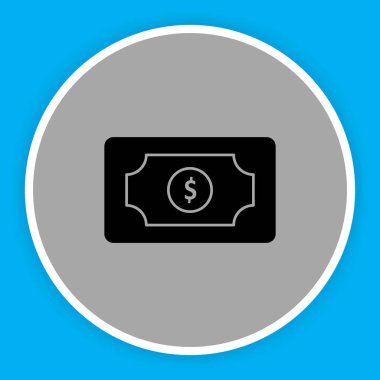 Para Birimi Not simgesi soyut bir grupta izole edildi