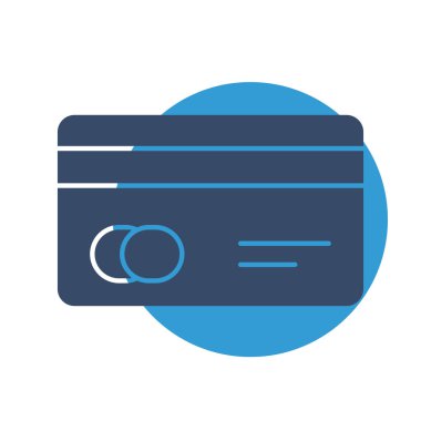 Soyut arka grupta kredi kartı simgesi izole edildi