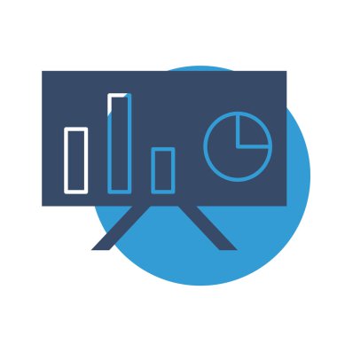 Sunum simgesi soyut arka grupta izole edildi