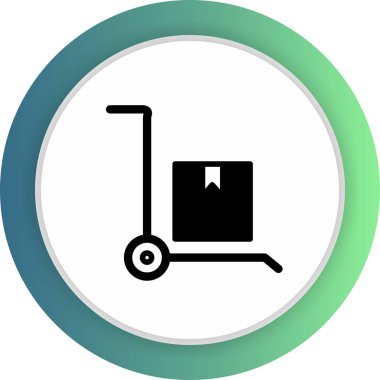 Trolley simgesi soyut bir grupta izole edildi