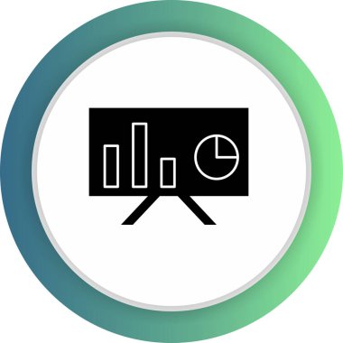 Sunum simgesi soyut arka grupta izole edildi