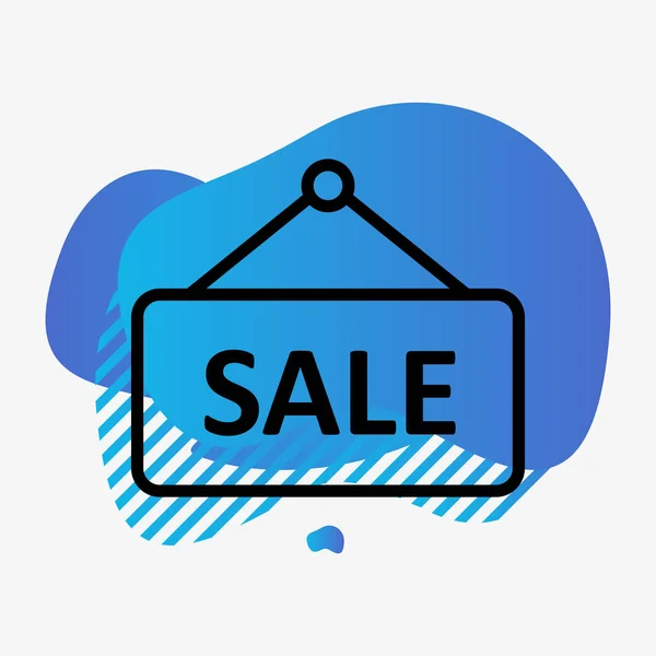 Sale  icon isolated on abstract background — 스톡 벡터