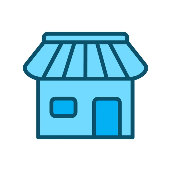 Shop Icon Isolated Abstract Background — 스톡 벡터