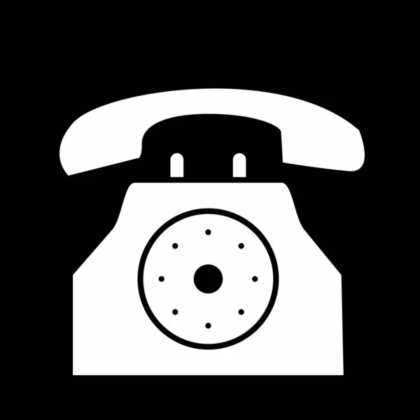 Телефон Іконка Ізольована Абстрактному Фоні — стоковий вектор