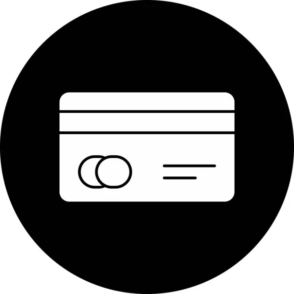 Kreditkortsikonen Isolerad Abstrakt Backgroun — Stock vektor
