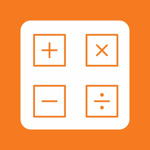 Calculator Icon Isolated Abstract Backgroun — ストックベクタ