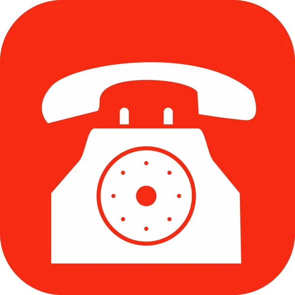 Телефонна Іконка Ізольована Абстрактному Фоні — стоковий вектор