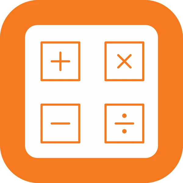 Calculator Icon Isolated Abstract Backgroun — ストックベクタ
