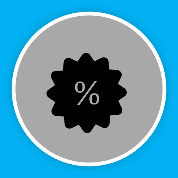 Ícone Percentual Isolado Backgroun Abstrato —  Vetores de Stock