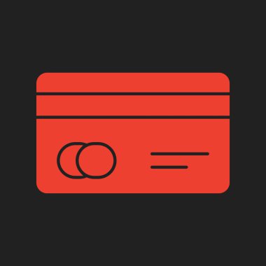 Soyut arka grupta kredi kartı simgesi izole edildi