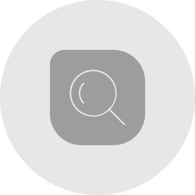 Soyut arkaplanda arama simgesi izole edildi