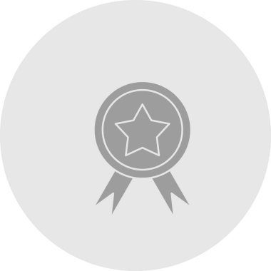 Ödül simgesi soyut arkaplanda izole edildi