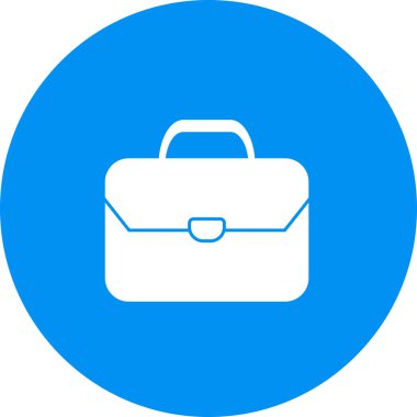 Evrak çantası simgesi soyut arkaplanda izole edildi