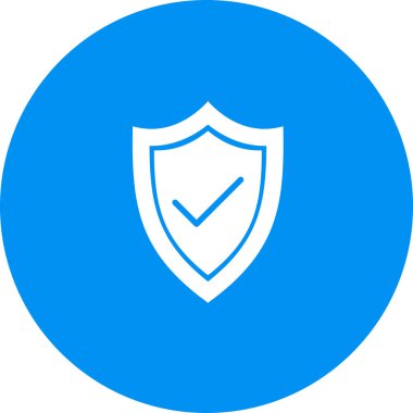 Kalkan simgesi soyut arkaplanda izole edildi