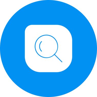 Soyut arkaplanda arama simgesi izole edildi