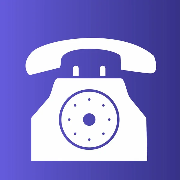 Ikona Telefonu Izolovaná Abstraktním Pozadí — Stockový vektor