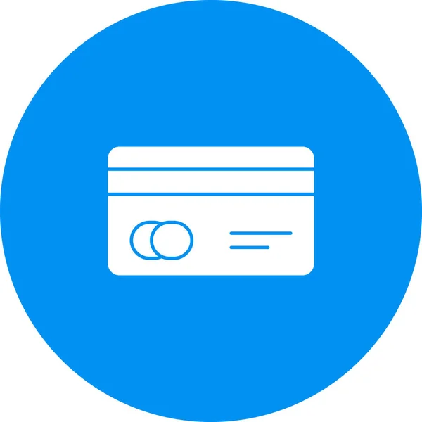 Kreditkortsikonen Isolerad Abstrakt Bakgrund — Stock vektor