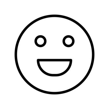 Soyut grupta izole edilmiş kahkaha simgesi