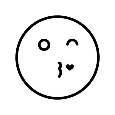 Özet arka grupta öpüşme simgesi izole edildi