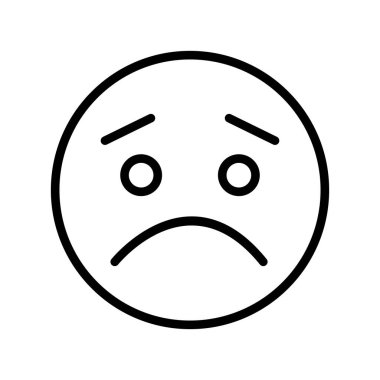 Soyut grupta hüzünlü simge izole edildi