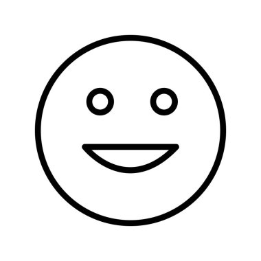 Soyut grupta izole edilmiş mutlu simge