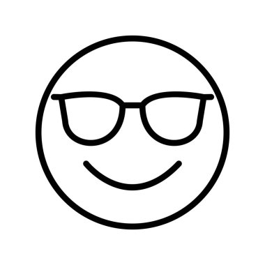 Soyut arkaplanda izole edilmiş serin simge