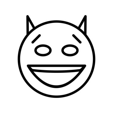 Şeytan simgesi soyut bir grupta izole edildi