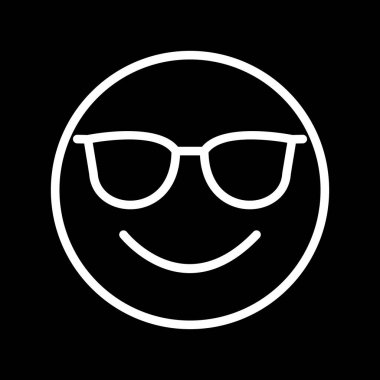 Soyut arkaplanda izole edilmiş serin simge