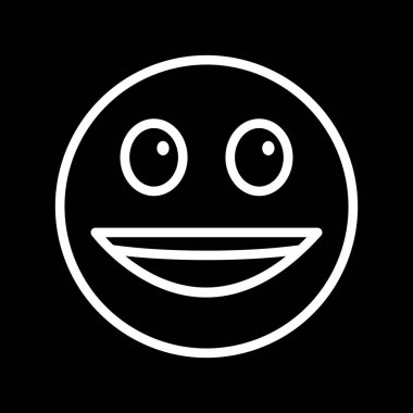 Soyut grupta izole edilmiş mutlu simge