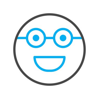 Soyut grupta gözlük simgesi izole edildi