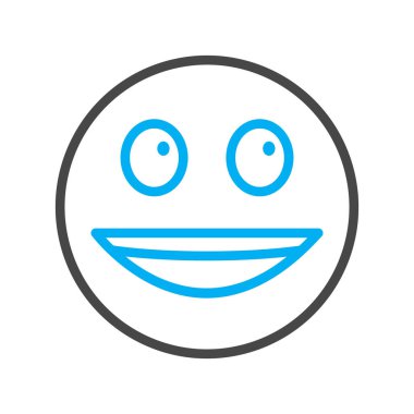 Soyut grupta izole edilmiş mutlu simge