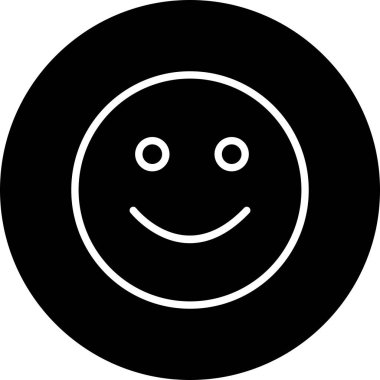 Soyut grupta izole edilmiş gülümseme simgesi