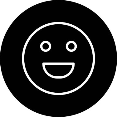 Soyut grupta izole edilmiş kahkaha simgesi