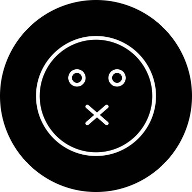 Soyut arka grupta sessiz simge izole edildi