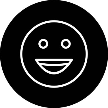 Soyut arkaplanda izole edilmiş mutlu simge