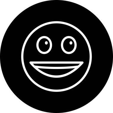 Soyut grupta izole edilmiş mutlu simge