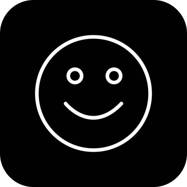 Soyut grupta izole edilmiş gülümseme simgesi