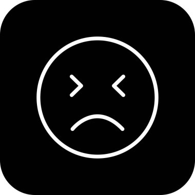  Soyut grupta hüzünlü simge izole edildi